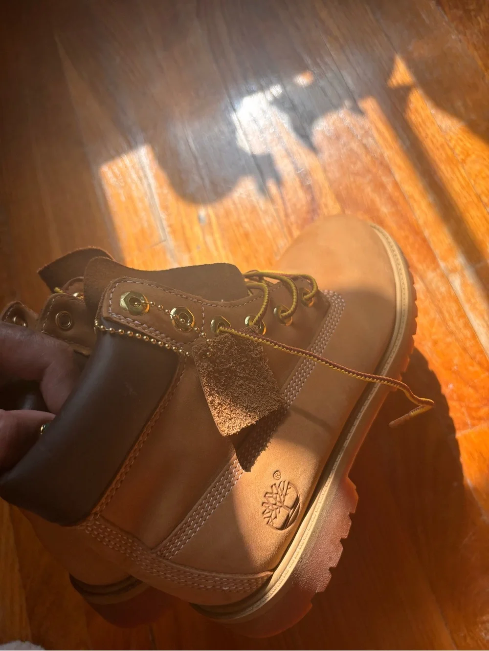 Timberland Brown Leather Lace-Up Work Boots